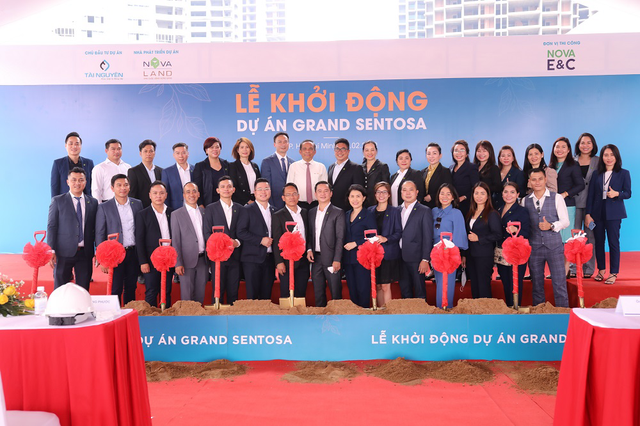 Tập đoàn Novaland và Công ty cổ phần phát triển Tài Nguyên chính thức khởi động dự án Grand Sentosa. Ảnh: VGP/Lê Nguyễn