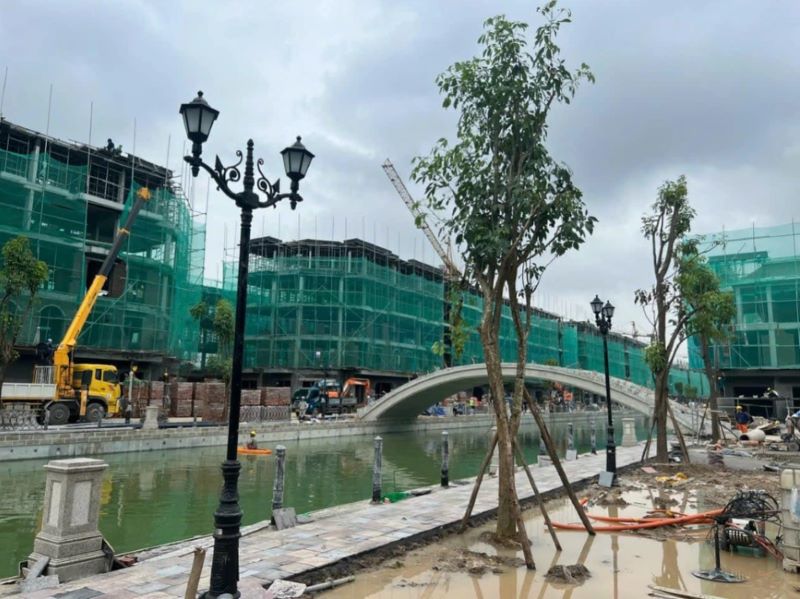 Dòng sông Venice thơ mộng của dự án đang trong giai đoạn hoàn thiện