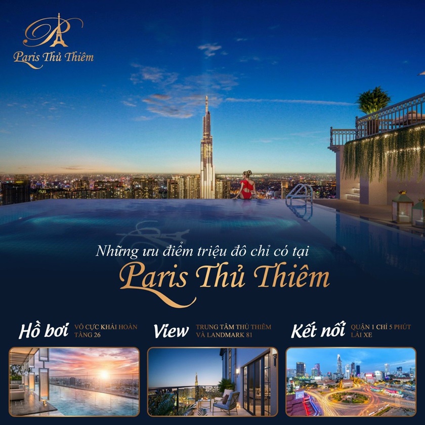 Paris Hoàng Kim Căn Hộ Cao Cấp Phong Cách Hoàng Gia Giữa Lòng Thành Phố